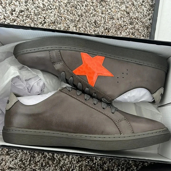 Steve Madden Men Dangr Tennis Sneakers- Gray, US 9 - Picture 6 of 6